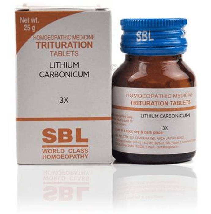 SBL Lithium Carbonicum Trituration Tablet 3X