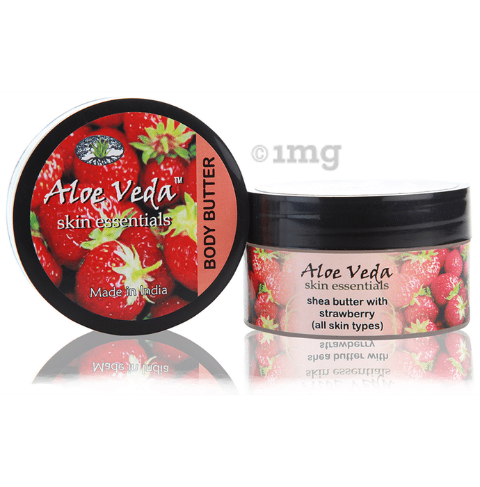 Aloe Veda Luxury Body Butter Shea Butter with Strawberry