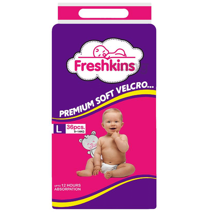 Freshkins Large Premium Soft Velcro Diaper