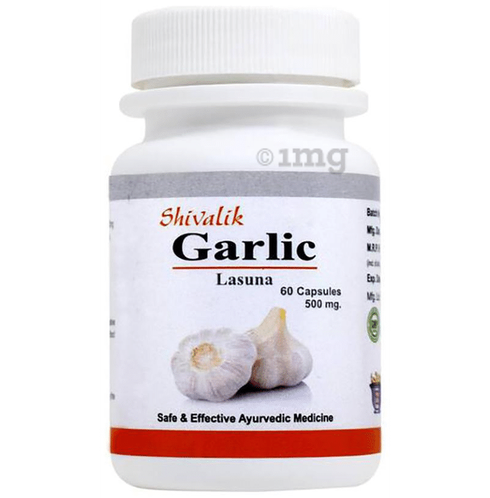 Shivalik Herbals Garlic- Lasuna 500mg Capsule Pack of 2