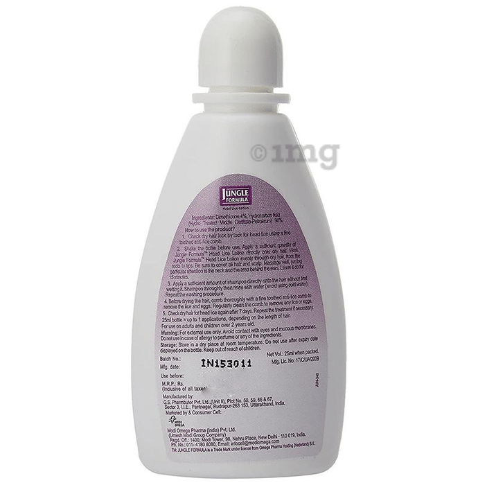 Jungle Formula Head lice Lotion: Buy bottle of 25.0 ml Lotion at best price  in India