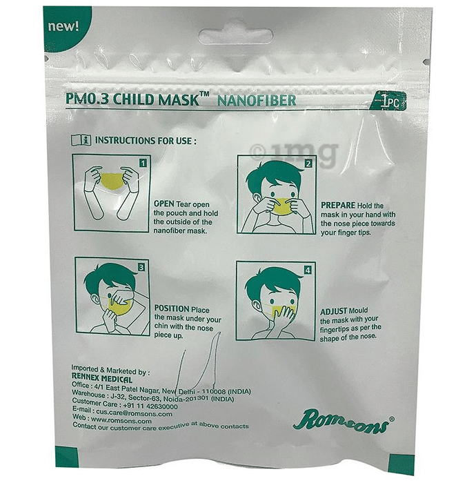 Romsons PM0.3 Child Nanofiber Mask
