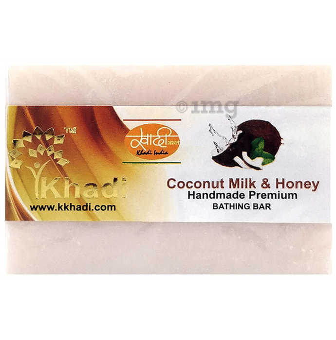 Khadi India Coconut Milk & Honey Handmade Premium Bathing Bar