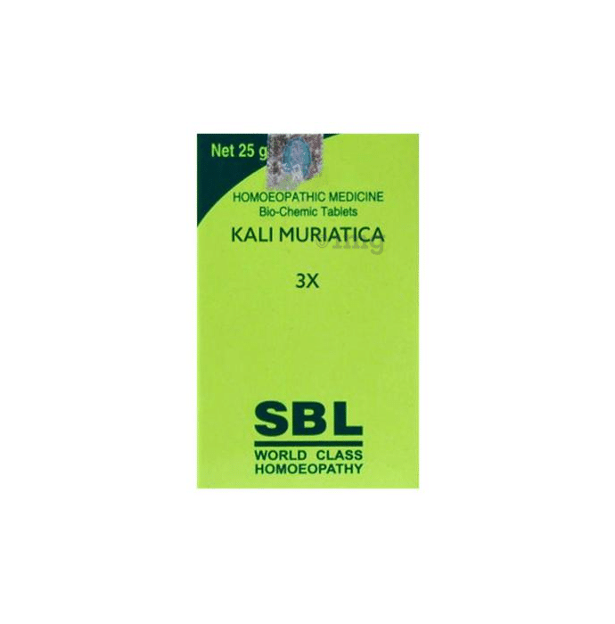SBL Kali Muriaticum Biochemic Tablet 3X