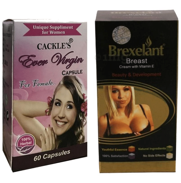 Cackle's Combo Pack of Ever Virgin 60 Capsule & Brexelant Cream 60gm