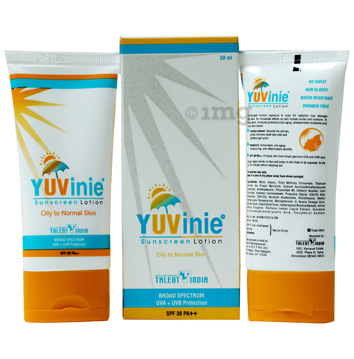 Yuvinie Sunscreen Lotion SPF 30