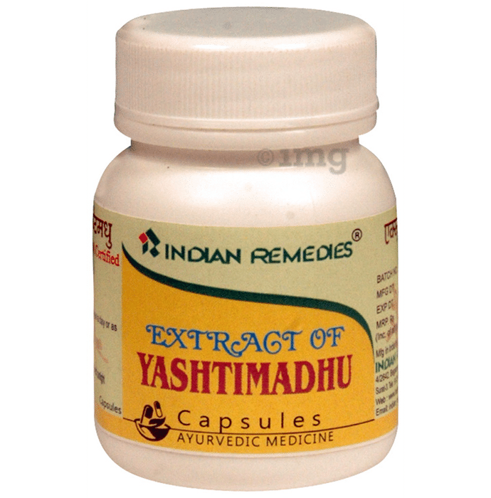 Indian Remedies Extract of Yashtimadhu Capsule