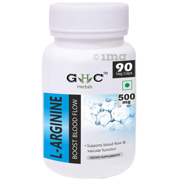 GHC Herbals L-Arginine 500mg Veg Caps
