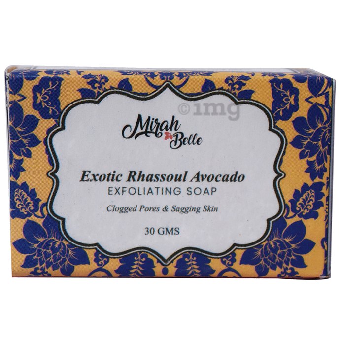 Mirah Belle Exotic Rhassoul Avocado Exfoliating Soap