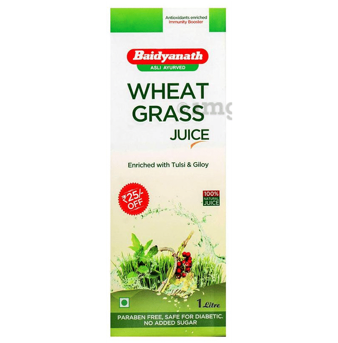 Baidyanath (Jhansi) Wheat Grass Juice Enriched with Tulsi & Giloy