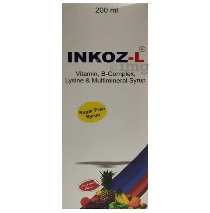 Inkoz-L Syrup Mixed Fruit Sugar Free