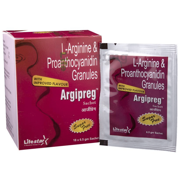 Argipreg L-Arginine & Proanthocyanidin Granules | Sugar-Free