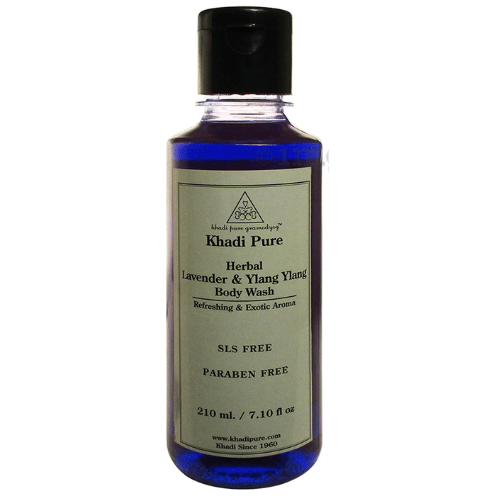 Khadi Pure Herbal Lavender & Ylang Ylang Body Wash SLS-Paraben Free