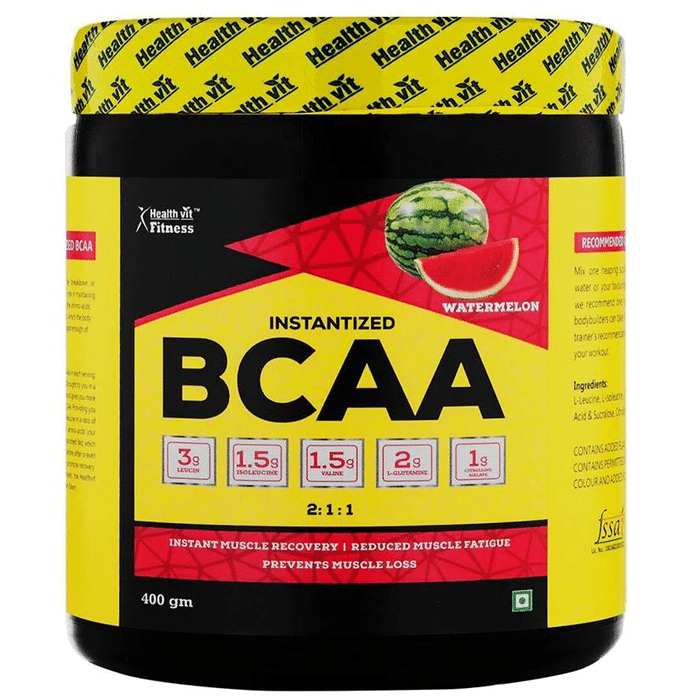 HealthVit Fitness Instantized BCAA 2:1:1 Powder Watermelon