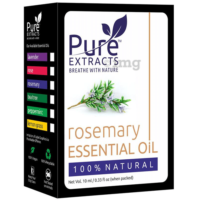 Pure Extracts Rosemary 100% Natural Essential Oil