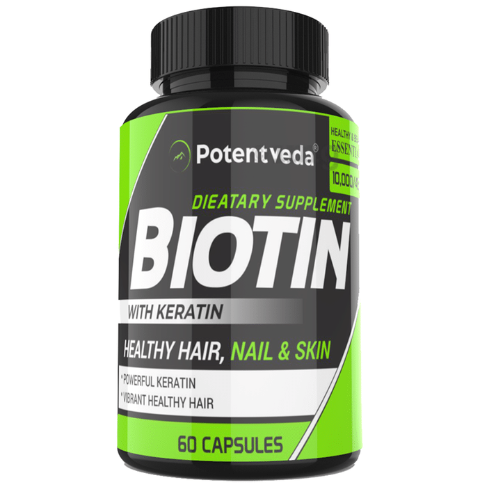 Potentveda Biotin with Keratin Capsule