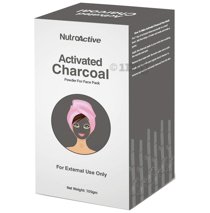 NutroActive Activated Charcoal Powder for Face Pack
