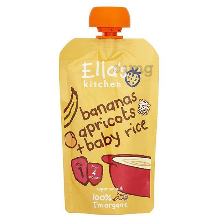 Ella's Kitchen Baby Foods (From 4 months) Bananas Apricots + Baby Rice