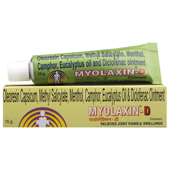 Myolaxin-D Ointment for Joint Pain & Swelling Relief