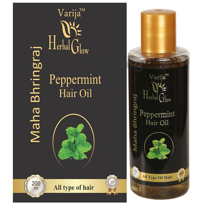 Varija Herbal Glow Maha Bhringraj Hair Oil Peppermint