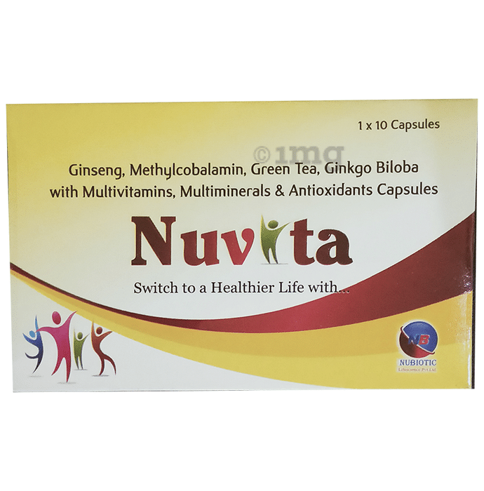 Nuvita Capsule: Buy strip of 10.0 capsules at best price in India | 1mg