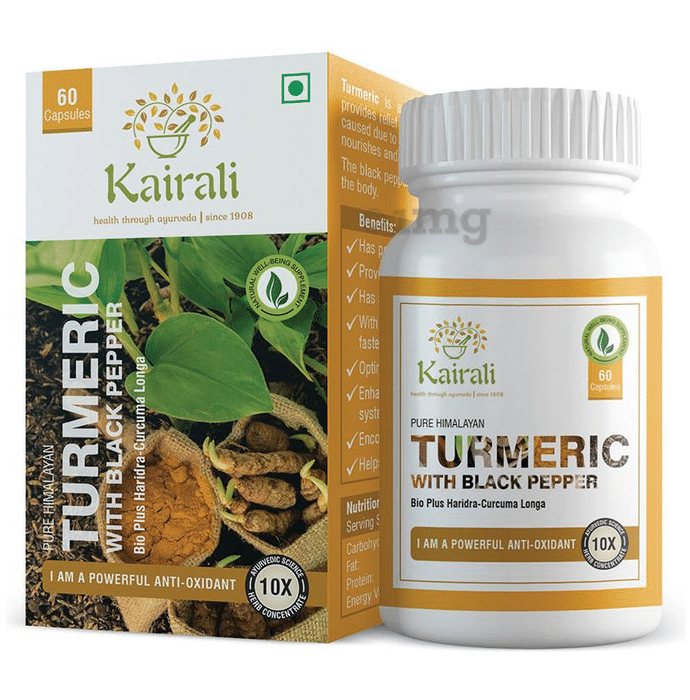 Kairali Turmeric with Black Pepper Capsule