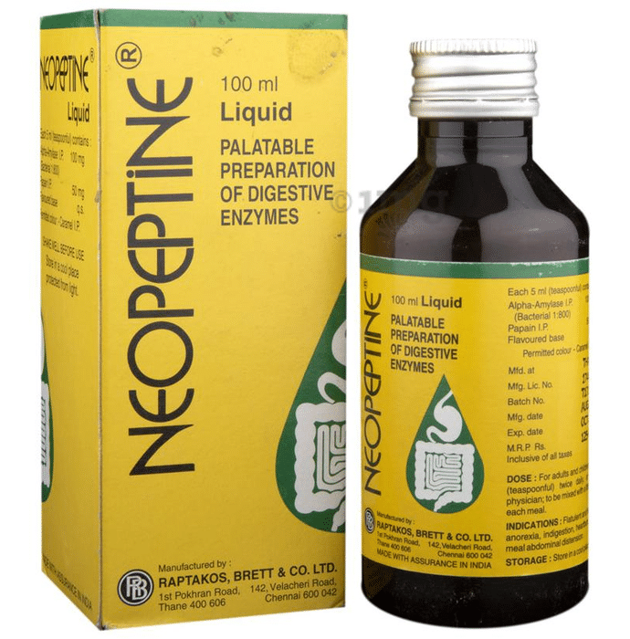 Neopeptine Liquid | Palatable Preparation of Digestive Enzymes