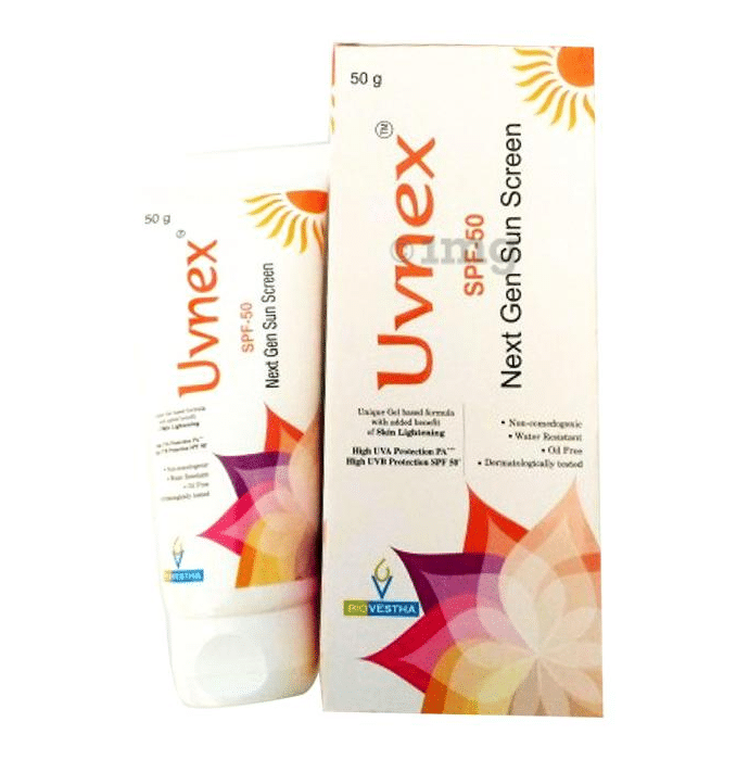 Uvnex Spf 50 Sunscreen Gel