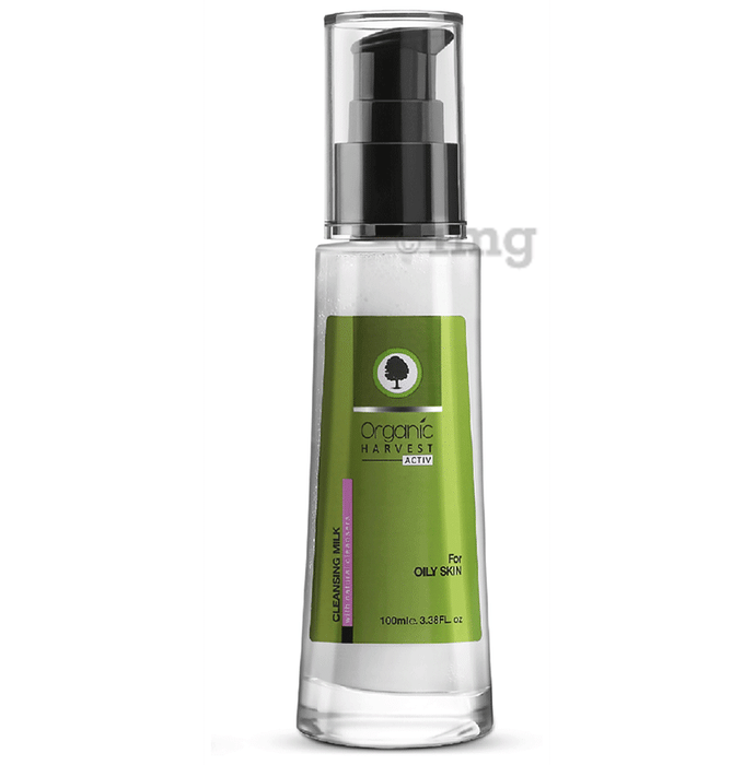 Organic Harvest Activ Cleansing Milk with Natural Cleansers Oily Skin