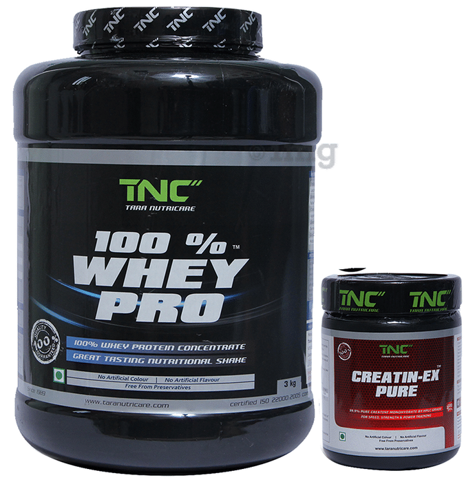 Tara Nutricare 100% Whey Pro Whey Protein Concentrate Powder American Ice Cream with Creatin-Ex Pure Free