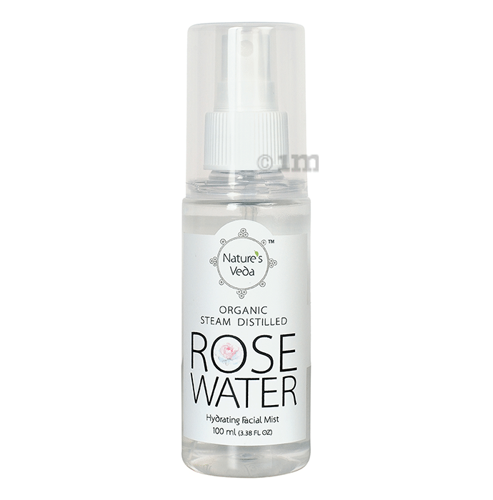 Nature's Veda Organic Steam Distilled Rose Water