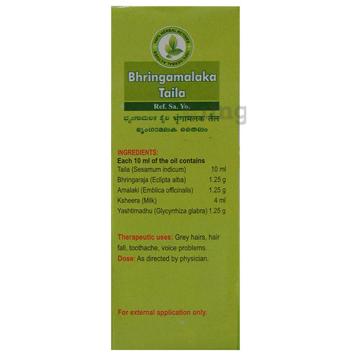 Alva's Bhringamalakadi Taila: Buy bottle of 100 ml Oil at best price in  India | 1mg