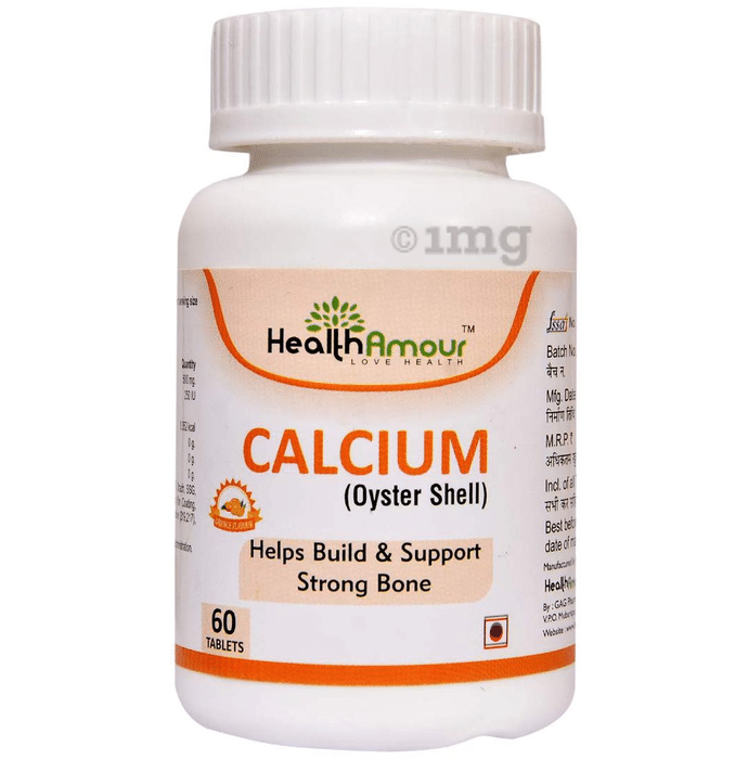 HealthAmour Calcium (Oyster Shell) Orange Tablet