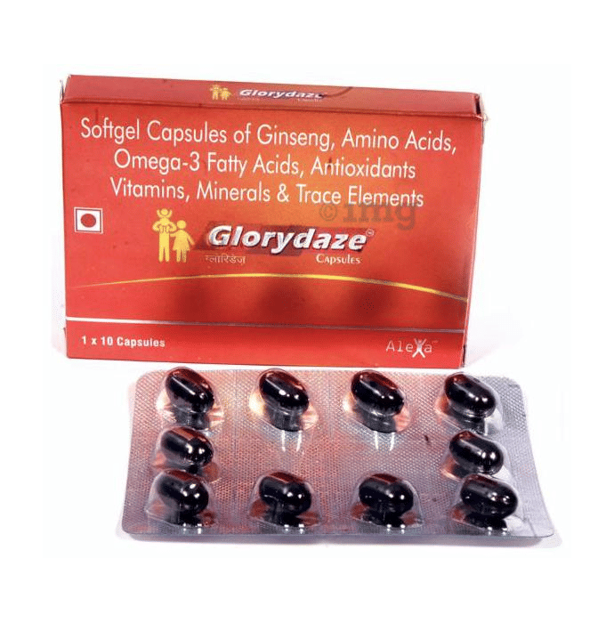 Glorydaze Soft Gel Capsules Buy strip of 10.0 soft gelatin capsules at