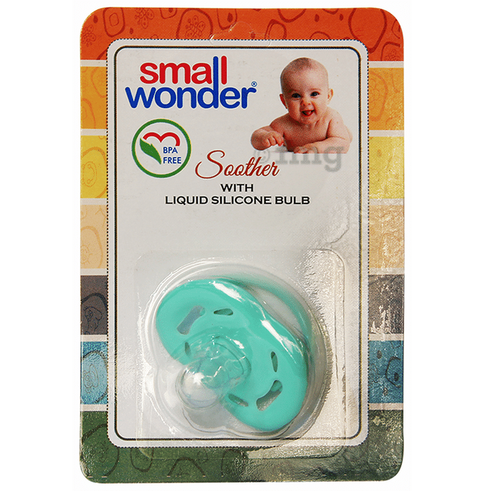 Small Wonder Soother with Liquid Silicone Bulb Green