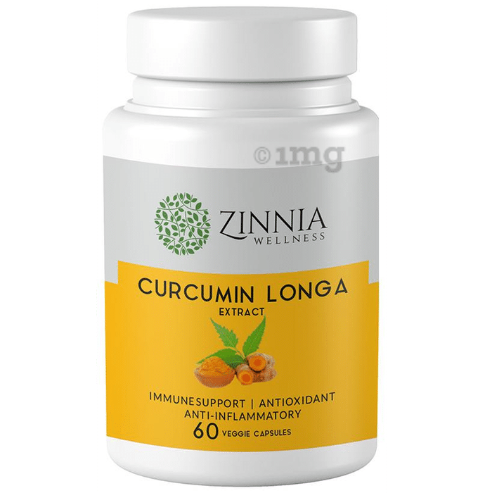 Zinnia Wellness Curcumin Longa Extract Veggie Capsule