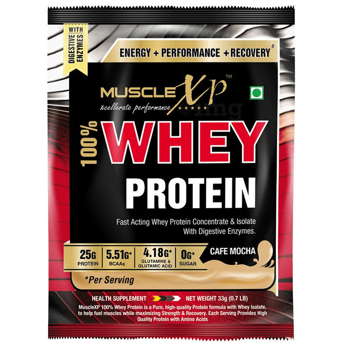 MuscleXP 100% Whey Protein with Digestive Enzymes Cafe Mocha