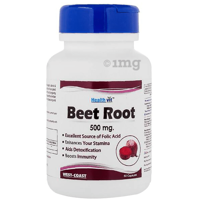 HealthVit Beet Root 500mg Capsule