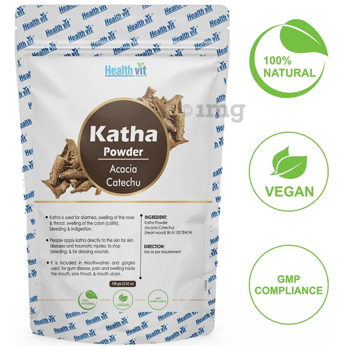 HealthVit Natural Katha (Acacia Catechu) Powder