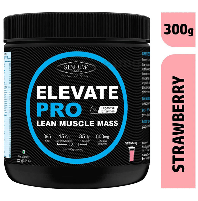 Sinew Nutrition Elevate Pro Lean Muscle Mass Strawberry