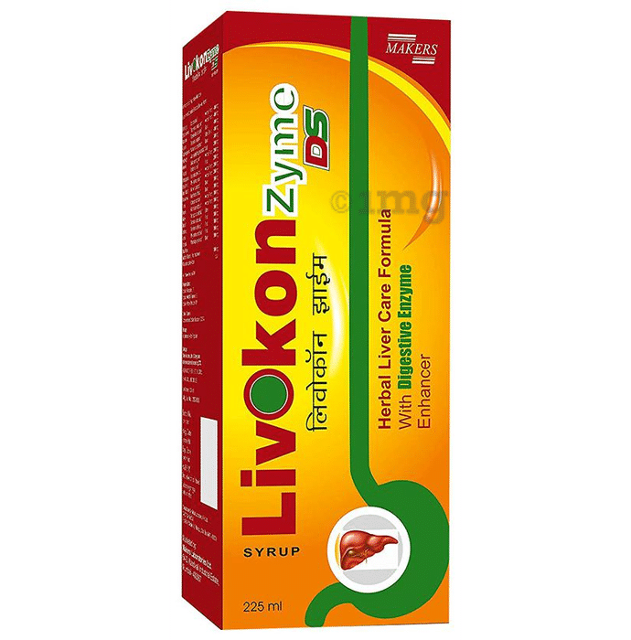 Livokon Zyme DS Herbal Liver care with Digestive Enzyme Enhancer Syrup