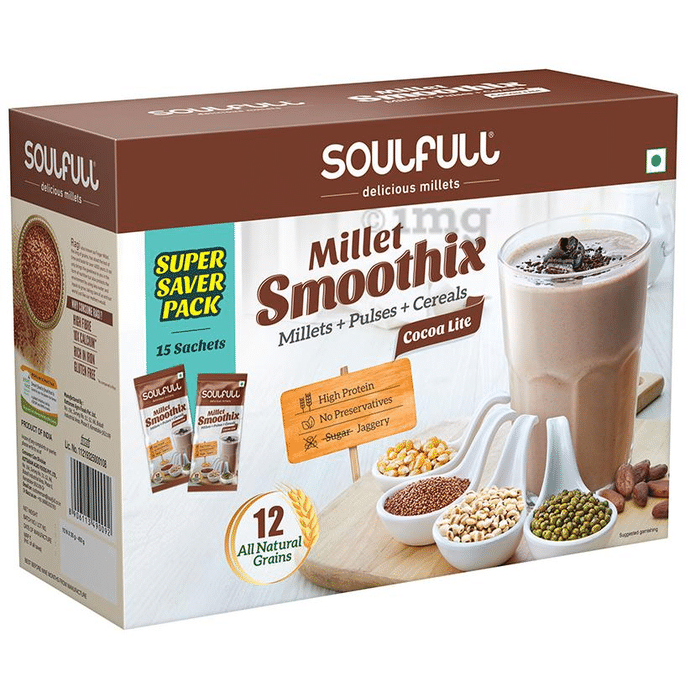 Soulfull Millet Smoothix (30gm Each) Cocoa Lite Super Saver Pack