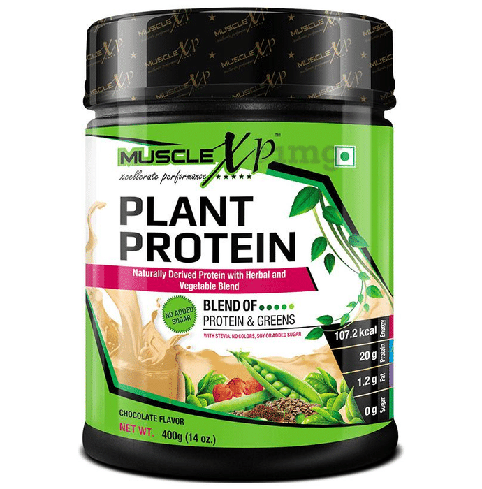 MuscleXP Plant Protein Natural Protein Powder with Pea Protein Chocolate