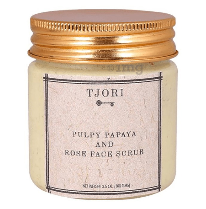 Tjori Pulpy Papaya and Rose Facial Scrub
