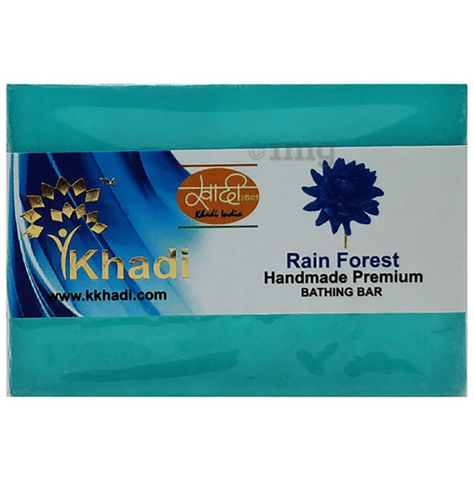 Khadi India Rainforest Handmade Premium Bathing Bar