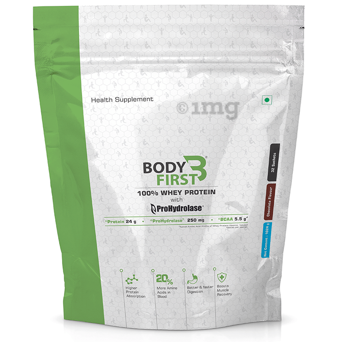 Body First Whey Protein with ProHydrolase (32gm Each) Chocolate