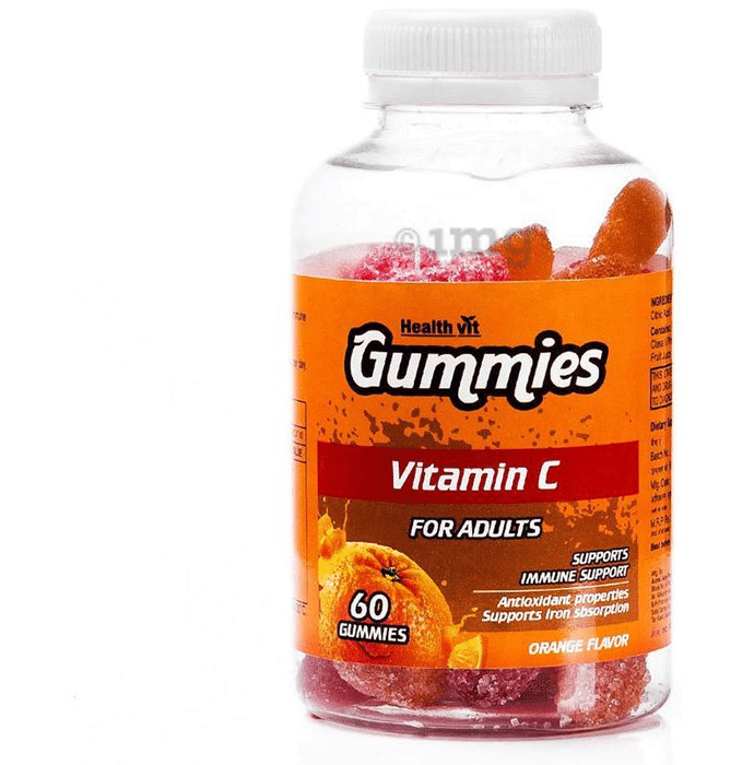 HealthVit Vitamin C Gummies for Adult Orange