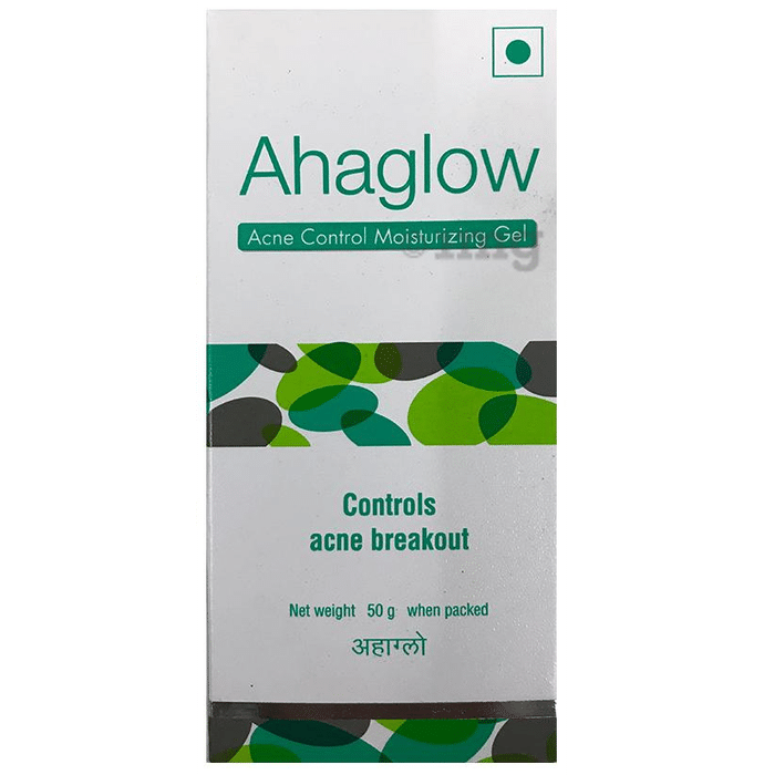 Ahaglow Acne Control Moisturizing Gel foe Acne Breakouts | Paraben-Free