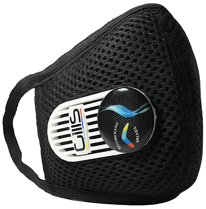 Toby Plus Advanced Air Pollution and Dust Mask Black