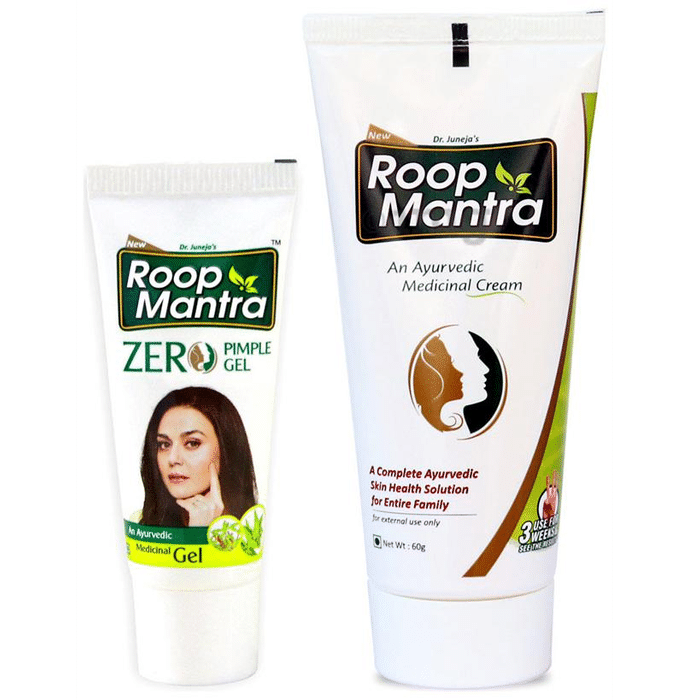 Roop Mantra  Combo Pack of Zero Pimple Gel 15gm & Face Cream 60gm